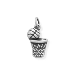 James Avery Artisan Jewelry Sports And Activities|School-Basketball and Hoop Charm