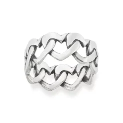James Avery Artisan Jewelry Thumb Rings-Chain of Hearts Ring