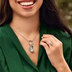 James Avery Artisan Jewelry Charm Holder-Christmas Jewelry Medley