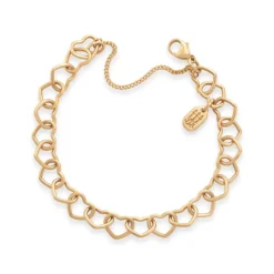 James Avery Artisan Jewelry 14k Gold Bracelets-Connected Hearts Charm Bracelet