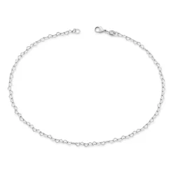 James Avery Artisan Jewelry Sterling Silver Bracelets-Delicate Connected Hearts Anklet
