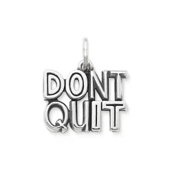 James Avery Artisan Jewelry Sports And Activities|Men's Pendants And Charms-Don't Quit Charm