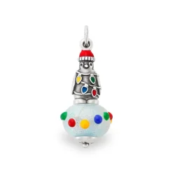 James Avery Artisan Jewelry Animals|Art Glass-Enamel Christmas Penguin Art Glass Charm