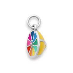 James Avery Artisan Jewelry Food And Drink|Enamel-Enamel Colorful Lemon Twist Charm