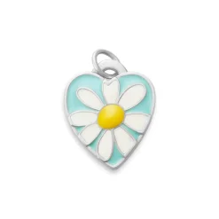 James Avery Artisan Jewelry Nature|Hearts And Love-Enamel Daisy Heart Charm