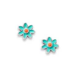 James Avery Artisan Jewelry Stud Earrings-Enamel Mini Flower Studs
