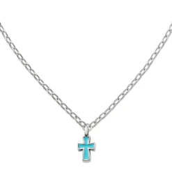 James Avery Artisan Jewelry Faith|Necklaces And Chains-Enamel Petite Cross Necklace