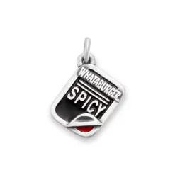 James Avery Artisan Jewelry Food And Drink|Enamel-Enamel "Whataburger Spicy" Ketchup Charm