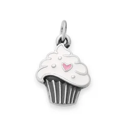 James Avery Artisan Jewelry Food And Drink|Hearts And Love-Enamel Sweetheart Cupcake Charm