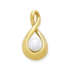 James Avery Artisan Jewelry Gold Pendants-Graceful Twist Pendant with Cultured Pearl