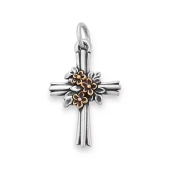 James Avery Artisan Jewelry Faith|Religious Charms-Growing in Faith Cross Charm