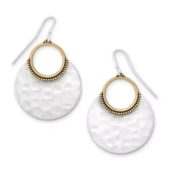 James Avery Artisan Jewelry Drop And Dangle Earrings-Hammered Eclipse Dangle Earrings