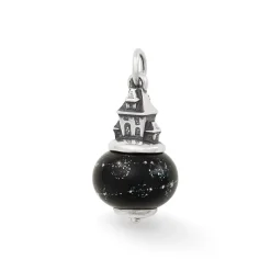 James Avery Artisan Jewelry Art Glass-Haunted House Art Glass Charm