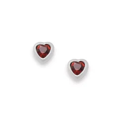 James Avery Artisan Jewelry Stud Earrings|Gemstone Earrings-Heart Gemstone Studs