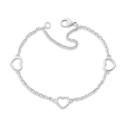 James Avery Artisan Jewelry Charm Bracelets-Heart Station Charm Bracelet