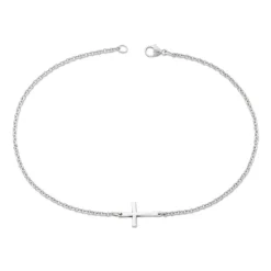 James Avery Artisan Jewelry Bracelets Under $75|Anklets-Horizon Cross Anklet