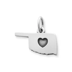 James Avery Artisan Jewelry Country And State-I Love Oklahoma Charm