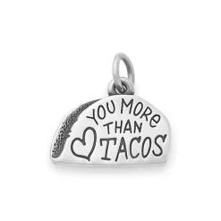 James Avery Artisan Jewelry Food And Drink|Hearts And Love-Love You More Than Tacos Charm
