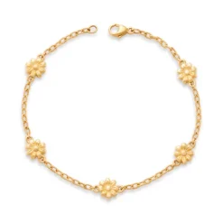 James Avery Artisan Jewelry 14k Gold Bracelets-Margarita Flower Bracelet