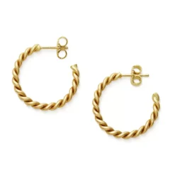 James Avery Artisan Jewelry Hoop Earrings-Medium Twisted Wire Hoops