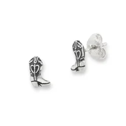 James Avery Artisan Jewelry Stud Earrings-Mini Cowgirl Boot Studs