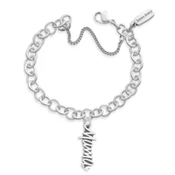 James Avery Artisan Jewelry Charm Bracelets|Sterling Silver Bracelets-Mom Charm Bracelet