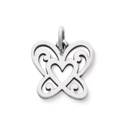 James Avery Artisan Jewelry Nature|Animals-Open Butterfly Heart Charm
