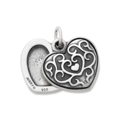 James Avery Artisan Jewelry Hearts And Love-Ornate Heart Swivel Locket Charm