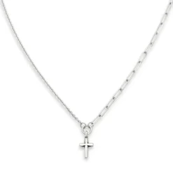 James Avery Artisan Jewelry Faith|Necklaces And Chains-Paired Chains Cross Necklace