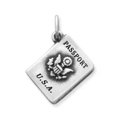James Avery Artisan Jewelry Travel|Men's Pendants And Charms-Passport Charm