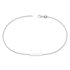 James Avery Artisan Jewelry Bracelets Under $75|Anklets-Petite Engravable Horizon Anklet