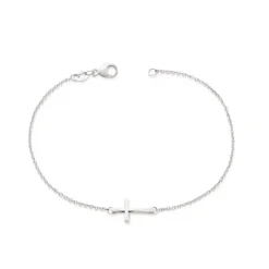 James Avery Artisan Jewelry Bracelets Under $75|Link Bracelets-Petite Latin Cross Link Bracelet