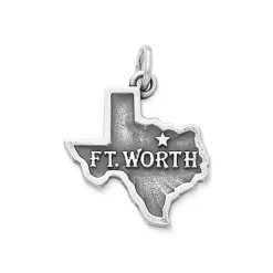 James Avery Artisan Jewelry Travel|Country And State-"Fort Worth" Charm