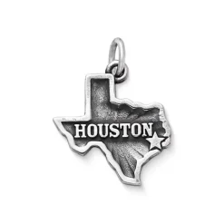 James Avery Artisan Jewelry Country And State|Men's Pendants And Charms-"Houston" Charm