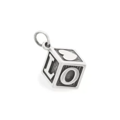 James Avery Artisan Jewelry Hearts And Love-"Love U" Wooden Block Charm