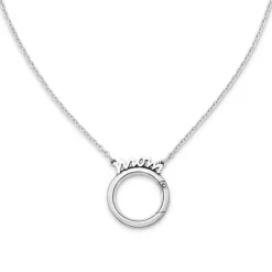 James Avery Artisan Jewelry Charm Holder-"Mom" Changeable Charm Necklace