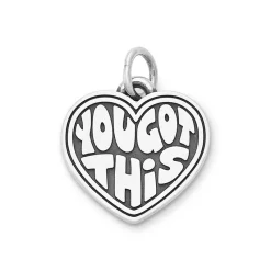 James Avery Artisan Jewelry Hearts And Love-"You Got This" Heart Charm