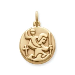 James Avery Artisan Jewelry Faith|Religious Charms-Round St. Christopher Medal Charm