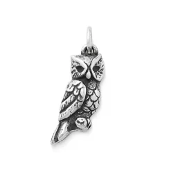 James Avery Artisan Jewelry Animals-Sculpted Owl Charm