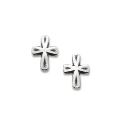 James Avery Artisan Jewelry Stud Earrings|Earrings-Sign of Faith Studs