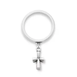 James Avery Artisan Jewelry Dangle Rings|Rings-St. Teresa Cross Charm Dangle Ring