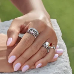 James Avery Artisan Jewelry Gemstone Rings|Stackable Rings-Stacked Rings to Love