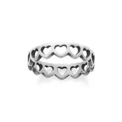 James Avery Artisan Jewelry Stackable Rings|Thumb Rings-Tiny Hearts Ring