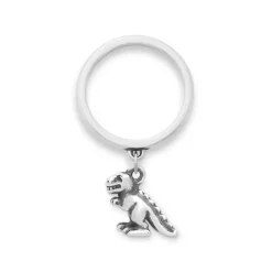 James Avery Artisan Jewelry Dangle Rings-Tiny T.rex Charm Dangle Ring
