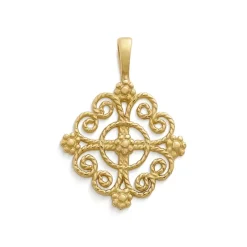 James Avery Artisan Jewelry Pendants|Gold Pendants-Twisted Wire Lacy Cross Pendant