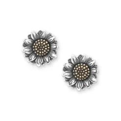 James Avery Artisan Jewelry Stud Earrings-Wild Sunflower Studs
